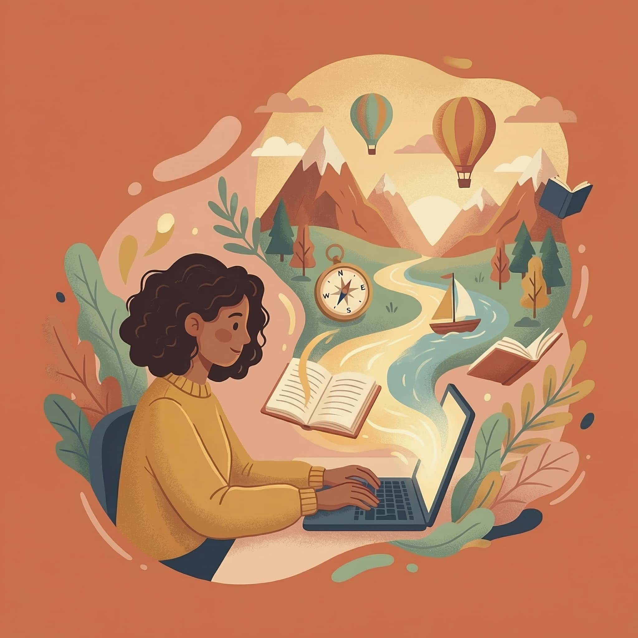 Creative writing illustration